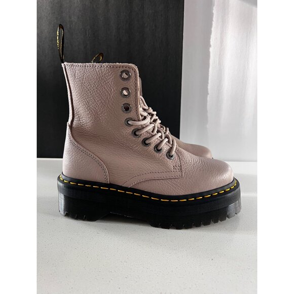 Dr. Martens Jadon Platform Vintage Taupe Pisa leather Boot (Women) size US 6 - Picture 4 of 12